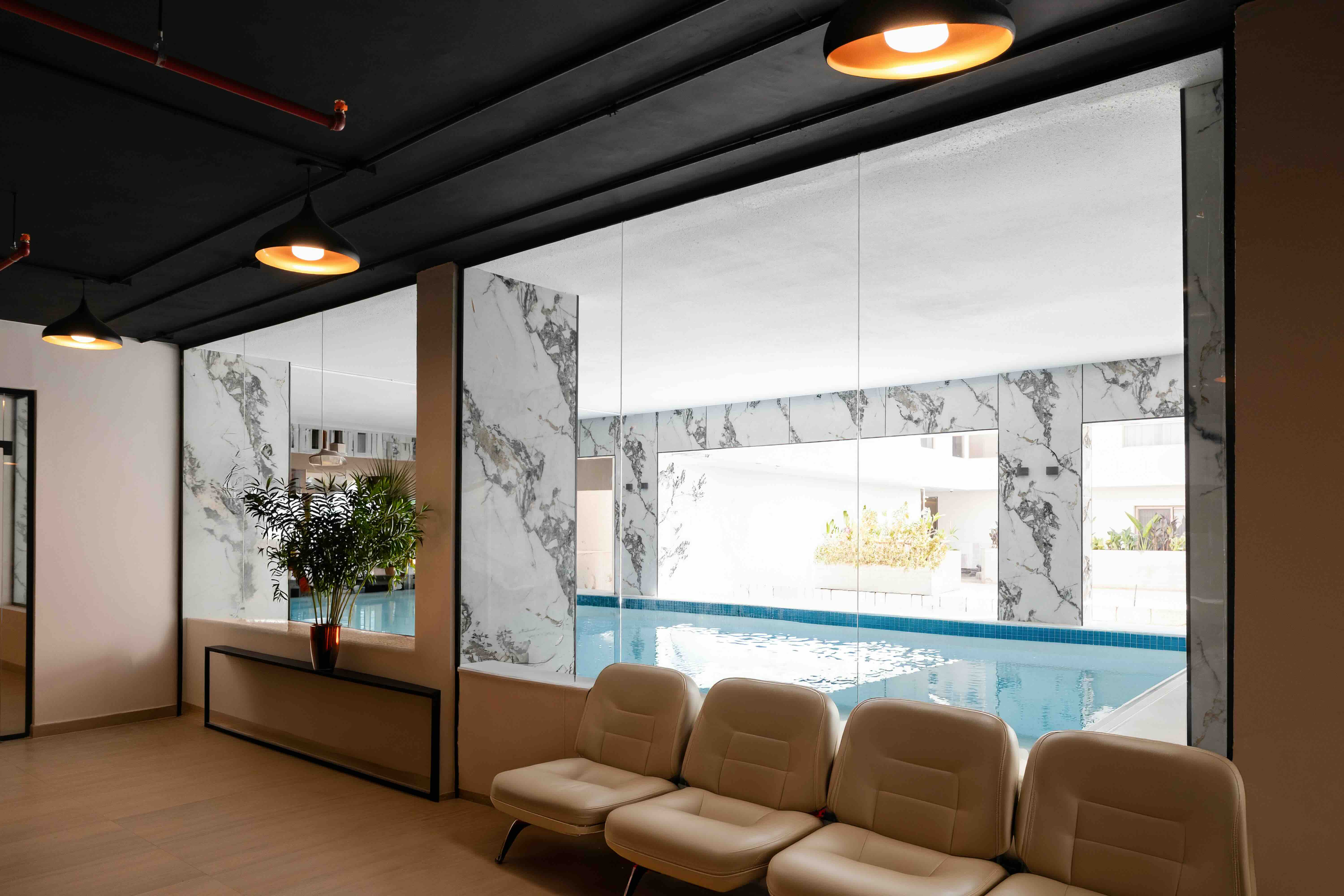 Pool in Viola Compound wellness pavilion